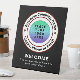 Business Companyのプロフェッショナルロゴのパーソナライズ 台座サイン