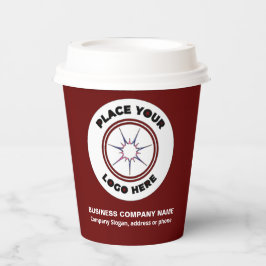 Business Companyのプロフェッショナルロゴのパーソナライズ 紙コップ