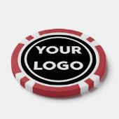Business Companyのロゴをブラックブランドに追加 ポーカーチップ (シングル)