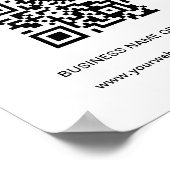 Business Companyのロゴ企業のをスキャンして支払う ポスター (角)