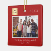 Business Companyのロゴ感謝していの写真 セラミックオーナメント (左)