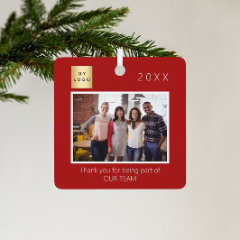 Business Companyのロゴ感謝していの写真 メタルオーナメント