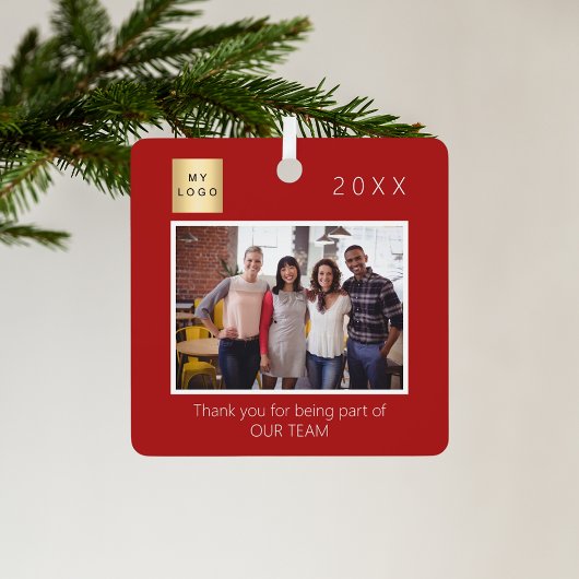 Business Companyのロゴ感謝していの写真 メタルオーナメント