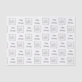 Business Companyの追加ロゴカスタムハッピーバースデー 薄葉紙