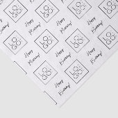 Business Companyの追加ロゴカスタムハッピーバースデー 薄葉紙 (詳細)