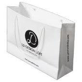 Business CompanyのWebサイトのロパーソナライズされたゴ ラージペーパーバッグ (正面アングル)