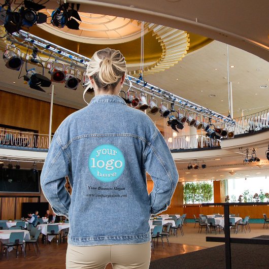 Business Companyカスタムイベントロゴオフィスの作成 デニムジャケット