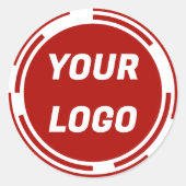 Business Companyロゴのカスタマイズ可能なシール ラウンドシール (正面)
