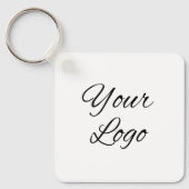 Business Companyロゴのカスタム キーホルダー (正面)