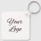 Business Companyロゴのカスタム キーホルダー (裏面)