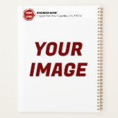 Business Companyロゴのカスタム プランナー手帳 (裏面)