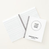 Business Companyロゴの追加文字カスタマイズ ノートブック (内部)