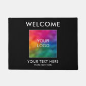 Business Companyロゴはこちらウェルカムマットカスタム ドアマット (正面)