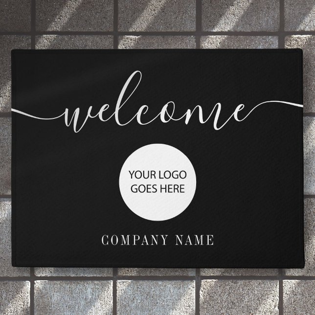 Business Companyロゴへようこそ ドアマット (Business Company Logo Welcome Doormat)