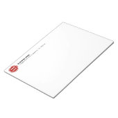 Business Companyロゴカスタム11インチx 8.5インチ ノートパッド (アングル)