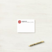 Business Companyロゴカスタム4"x3" ポストイット (デスク上)