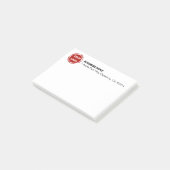 Business Companyロゴカスタム4"x3" ポストイット (アングル)