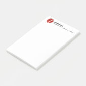 Business Companyロゴカスタム4"x6" ポストイット (アングル)