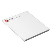 Business Companyロゴカスタム5.5インチx 6インチ ノートパッド (アングル)