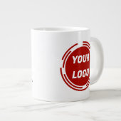 Business CompanyロゴカスタムJUMBO Muggs ジャンボコーヒーマグカップ (正面右)