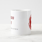 Business CompanyロゴカスタムJUMBO Muggs ジャンボコーヒーマグカップ (正面)