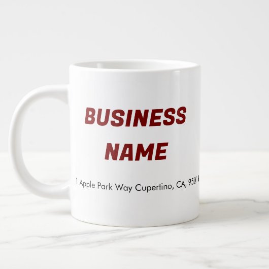 Business CompanyロゴカスタムJUMBO Muggs ジャンボコーヒーマグカップ (左)