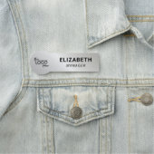 Business Companyロゴシルバー 名札 (インサイチュ)