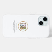 Business CompanyロゴブランドのカスタムCase-Mate Case-Mate iPhoneケース (裏面 (横))