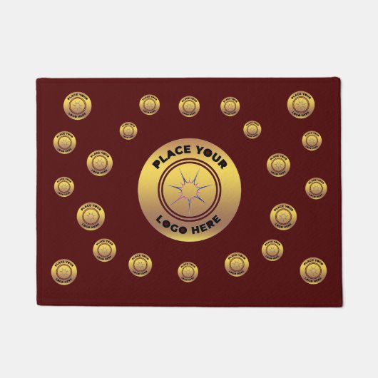 Business Companyロゴブランドの促進カスタム方法 ドアマット (正面)