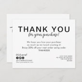 Business Companyロゴプロモーションご購入ありがとうございます 招待状 (正面/裏面)