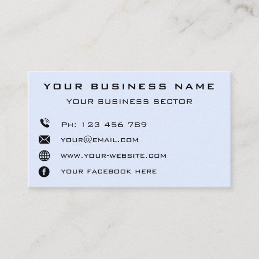 Business Companyロゴ情報連絡プロフェッショナル- 名刺 (正面)
