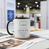 Business Company企業のロゴカスタマイズブラック マグカップ