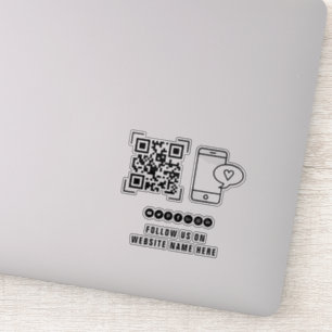 Business Company フォローはこちら QRコードをスキャン シール