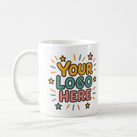 Business, Company, Advertising Your Logo Here コーヒーマグカップ (左)