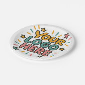 Business, Company, Advertising Your Logo Here ペーパープレート (アングル)