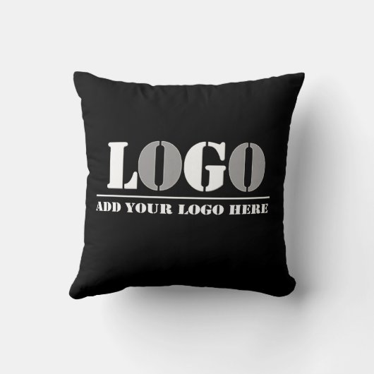 Business Company Black独自の写真を作成 クッション (裏面)