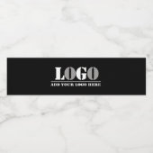 Business Company Black独自の写真を作成 ペットボトルラベル (シングルラベル)