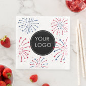 Business Company Fireworks 7月4日のロゴの追加 (インサイチュ)