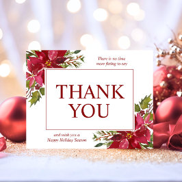 Business Company Holiday Christmas Thank Youロゴ サンキューカード