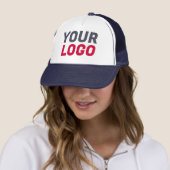 Business Company Logoカスタム Navy、Red、White キャップ (インサイチュ)