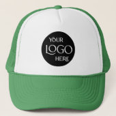 Business Company Logoブランド従業員スタッフグリーン キャップ (正面)