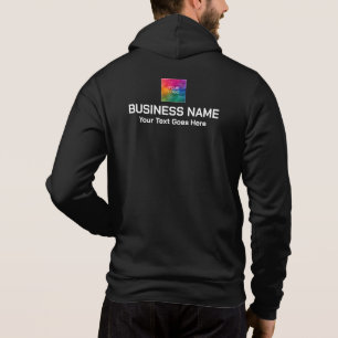 Business Company Logo両面プリントメンズ パーカ