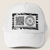 Business Company Logo Specials QR Code Custom   キャップ (正面)