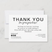 Business Company Logo Thank You Purchase Order サンキューカード (正面)