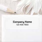 Business Company Name Phone Number White Product ラベル (インサイチュ)