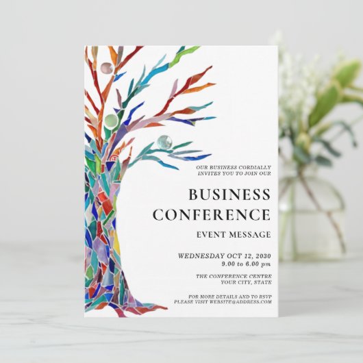 Business Conference Event 招待状 (スタンド正面)