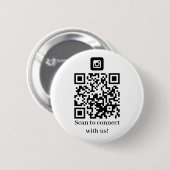 Business Connect with Us QRコード 缶バッジ (正面&裏面)