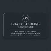 Business Consultant Black Professional 名刺