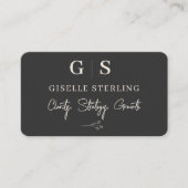 Business Consultant Black Professional 名刺 (正面)