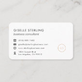 Business Consultant Professional 名刺 (裏面)